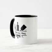 Küchenutensilien-Monogramm Tasse (Vorderseite Links)