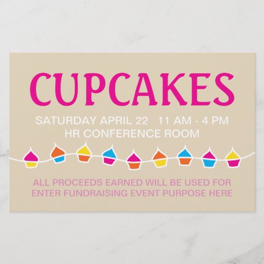 Kuchenverkauf Flyer (Vorne)