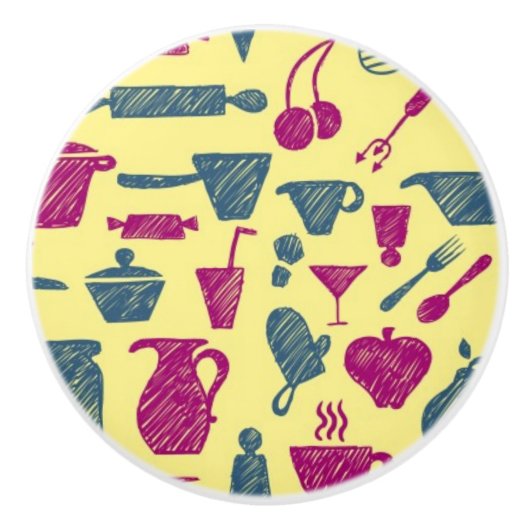 Küchenversorgungen Keramikknauf (Vorderseite)