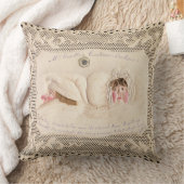 Küchenvortrag Frau-Caudles, viktorianische Karte Kissen (Decke)