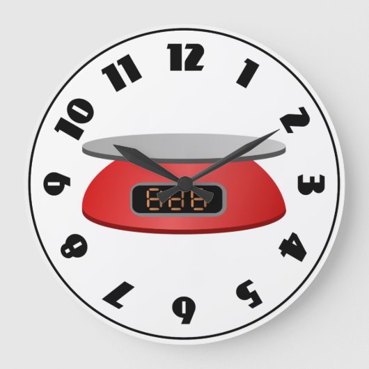 Küchenwaage Große Wanduhr (Vorderseite)