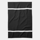 Küchenwäsche aus schwarz mit weißem Streifen Geschirrtuch (Vertikal)