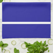 Küchenwäsche Deep Blue White Strip Geschirrtuch (Gefaltet)