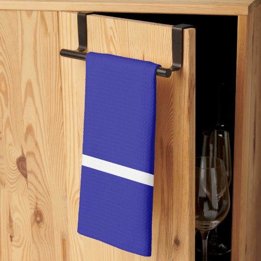 Küchenwäsche Deep Blue White Strip Geschirrtuch (Drittel gefaltet)