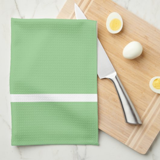 Küchenwäsche grün mit weißem Streifen Geschirrtuch (Viertel Falte)