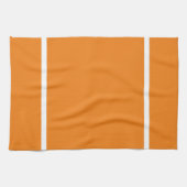 Küchenwäsche Orange mit weißem Streifen Geschirrtuch (Horizontal)
