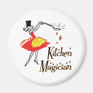 Küchenzauberer Retro-Kochen Art Magnet