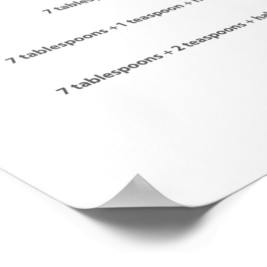 Küchenzuckerzucker Poster (Ecke)