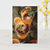 ***KÜCHER FÜR CHRISTMAS-URLAUB/DAS NEUE JAHR KARTE (Gelbe Blume)