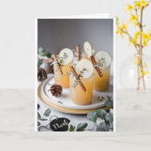 ***KÜCHER FÜR CHRISTMAS-URLAUB/DAS NEUE JAHR KARTE (Gelbe Blume)