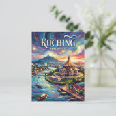 Kuching Malaysia Postkarte (Stehend Vorderseite)