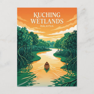Kuching Wetlands Nationalpark Malaysia Postkarte