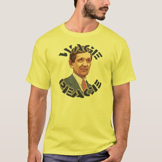 Kucinich - Lohn-Frieden T-Shirt (Vorderseite)