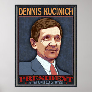 Kucinich, Präsident Poster