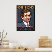 Kucinich, Präsident Poster (Küche)