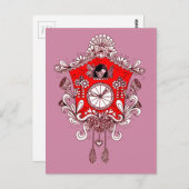 Kuckoo Uhr Postkarte (Vorne/Hinten)