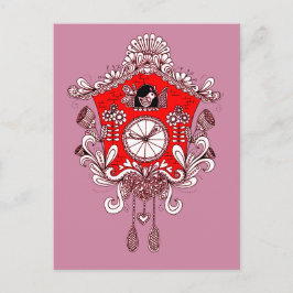 Kuckoo Uhr Postkarte