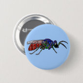 Kuckoo Wasp Button (Vorne & Hinten)