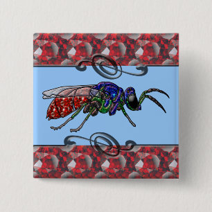 Kuckoo Wasp Button