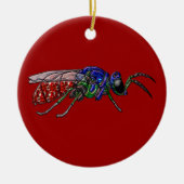 Kuckoo Wasp Keramik Ornament (Vorne)