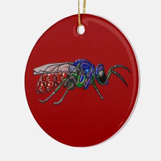 Kuckoo Wasp Keramik Ornament (Links)