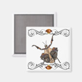 Kuckoo Wasp Magnet (Vorderseite/Rückseite)