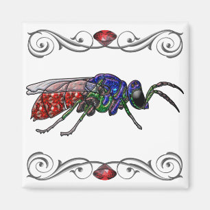 Kuckoo Wasp Magnet