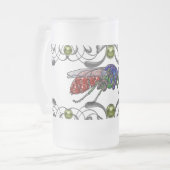 Kuckoo Wasp Mattglas Bierglas (Vorderseite Links)