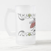 Kuckoo Wasp Mattglas Bierglas (Links)