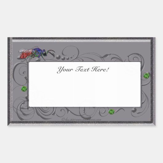 Kuckoo Wasp Rechteckiger Aufkleber (Vorderseite)