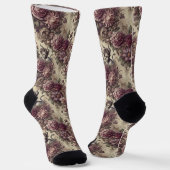 Kuckpflaumen - Gothic Viktorianisch Tapestes Socken (Gewinkelt)