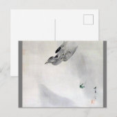 Kuckuck mit Falling Grasshopper, Watanabe Seitei Postkarte (Vorne/Hinten)