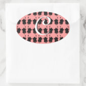 Kuckucksuhren Ovaler Aufkleber (Tasche)