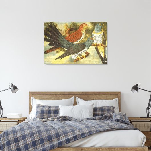 Kuckucksumpfe mit moderner Art Canvas Print Leinwanddruck (Insitu (Schlafzimmer))