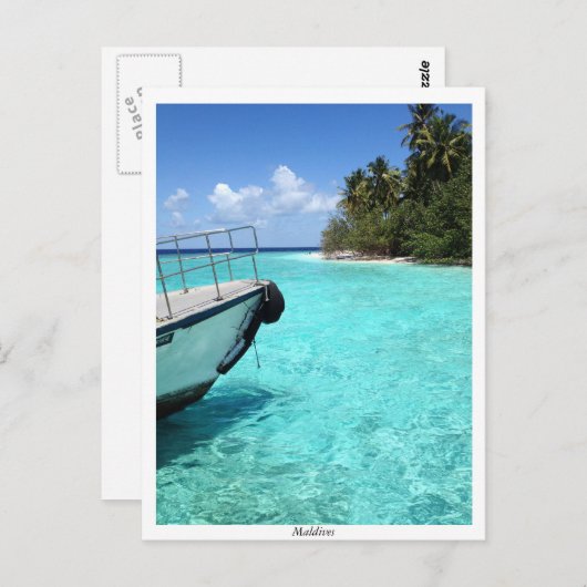 Kuda Bandos Island Postcard Postkarte (Vorne/Hinten)