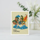 Kuda Lumping Javanische Kultur Indonesien Postkarte (Stehend Vorderseite)