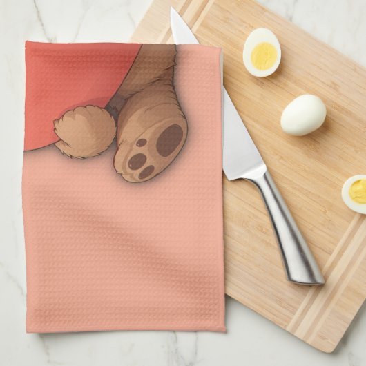 Kuddelbär Geschirrtuch (Viertel Falte)