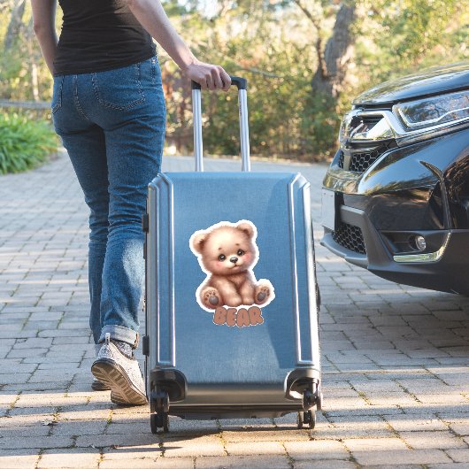 Kuddelbär - Kinderzimmer Aufkleber (Koffer Insitu)