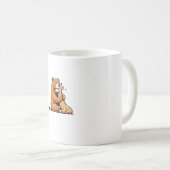 Kuddelbär und Giraffe in Liebe. Kaffeetasse (VorderseiteRechts)