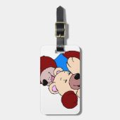 Kuddelbären Gepäckanhänger (Vorderseite vertikal)