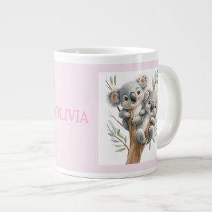 Kuddelbären in Bäumen, BESTE FREUNDIN, Personalisi Jumbo-Tasse