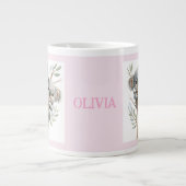 Kuddelbären in Bäumen, BESTE FREUNDIN, Personalisi Jumbo-Tasse (Vorderseite)