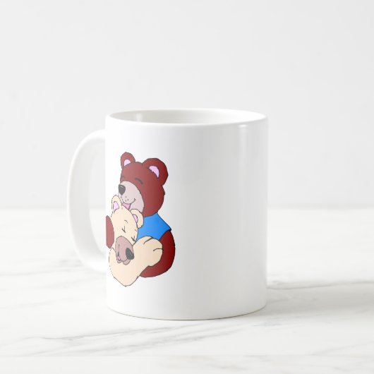 Kuddelbären Kaffeetasse (Vorderseite Links)
