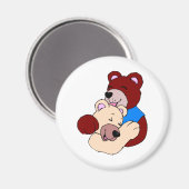 Kuddelbären Magnet (Vorderseite/Rückseite)