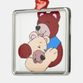 Kuddelbären Ornament Aus Metall (Links)