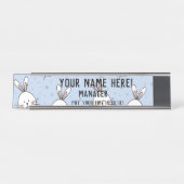 Kuddelbunnies 0320 schreibtischnamensplakette (Vorderseite )