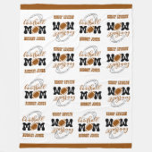 Kuddelgroßfußball-Mama Fleecedecke (Vorderseite)