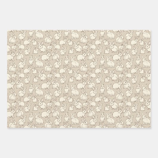 Kuddelhasen Bonanza - Muster. Geschenkpapier Set (Vorderseite 2)