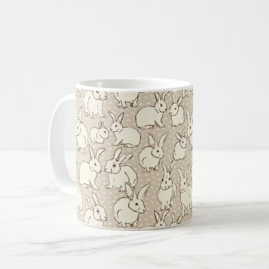 Kuddelhasen Bonanza - Muster. Kaffeetasse (Vorderseite Links)