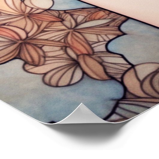 Kuddeln unter einer Südstrand-Sonne Poster (Ecke)